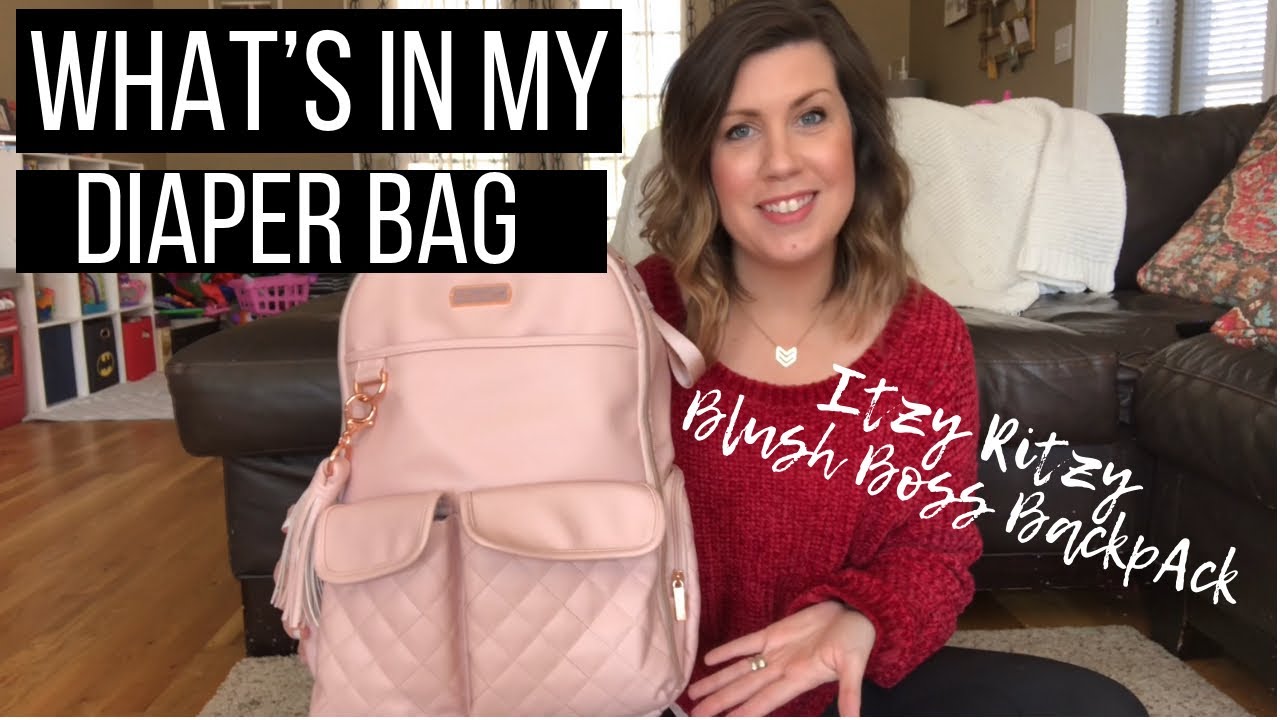 itzy ritzy blush diaper bag