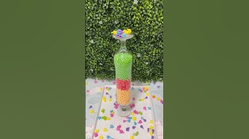 🟡⭕️🟢【逆再生】Super Jump of Small Beads in Tower Reverse Video ASMR #reverse #shorts #oddlysatisfying