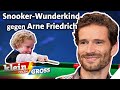 22 Kugeln einlochen: 4-jähriges Snooker-Wunderkind vs. Arne Friedrich | Klein gegen Groß