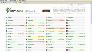 Namechk Tool