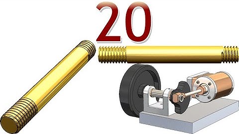 20-Project 42| Horizontal Wobbler Steam Kit | SolidWorks Tutorial : cylinder holding shaft (chamfer)