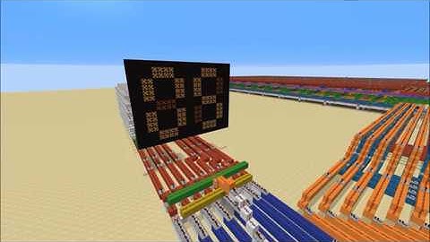 Minecraft 8 bit cpu running Fibonacci