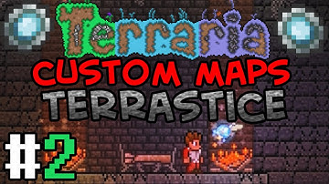 EXPLORATION AND LOTS OF DYING! - Terraria: Terrastice #2 [Custom Map]