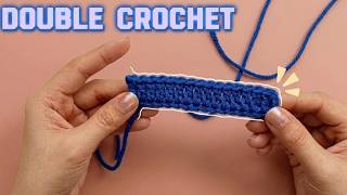 How to Double Crochet for Beginners | Step-by-Step DC Stitch Tutorial #crochet #dc#doublecrochet