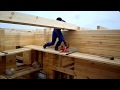 Правильный монтаж деревянных балок в деревянном доме,строительство собственного деревянного дома.