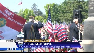 Chico Cemetery and Glen Oaks Park will host Memorial Day services