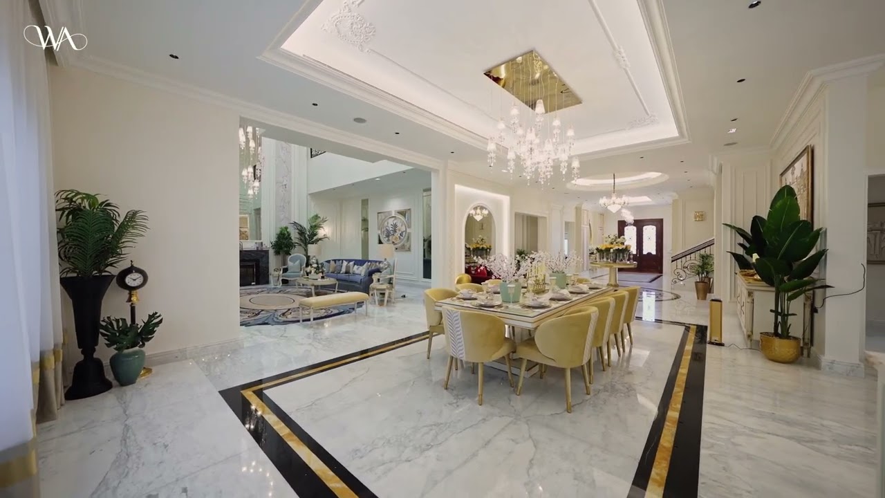 تصميم داخلي لفيلا خاصة بالطراز الكلاسيكي