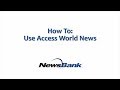 How to use access world news