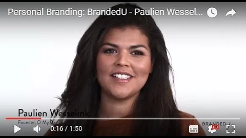 Personal Branding: BrandedU - Paulien Wesselink