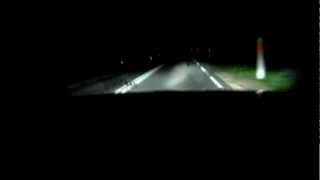 1997 Mercury Grand Marquis night driving with 5000K Xenon