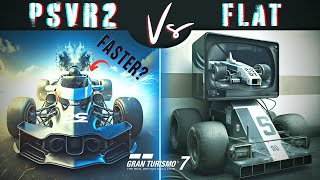 Scientific Proof PSVR2 Is Faster in Gran Turismo 7. #psvr2 #granturismo7