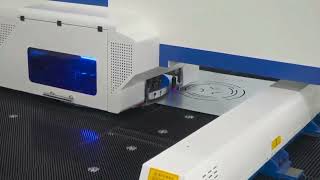 High Speed CNC Turret Punch Press in Action - DES Series 1800 hpm Punching Process | DONTZER