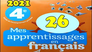 mes apprentissages en français page 26 4AEP