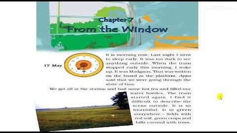 Subject: EVS , Class: 4 , Chapter no 7 , From the Window, Part no : 2