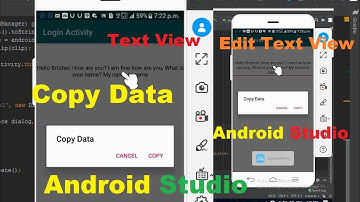 How to Copy Data From Text View Or Edit Text View to Clipboard Past in any Where 2020