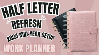 HALF LETTER REFRESH | SETTING UP MY HALF LETTER PLANNER FOR SUCCESS