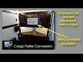 5X8 Cargo Trailer Conversion | Enclosed AC Install Updated with extra tips – Part-12