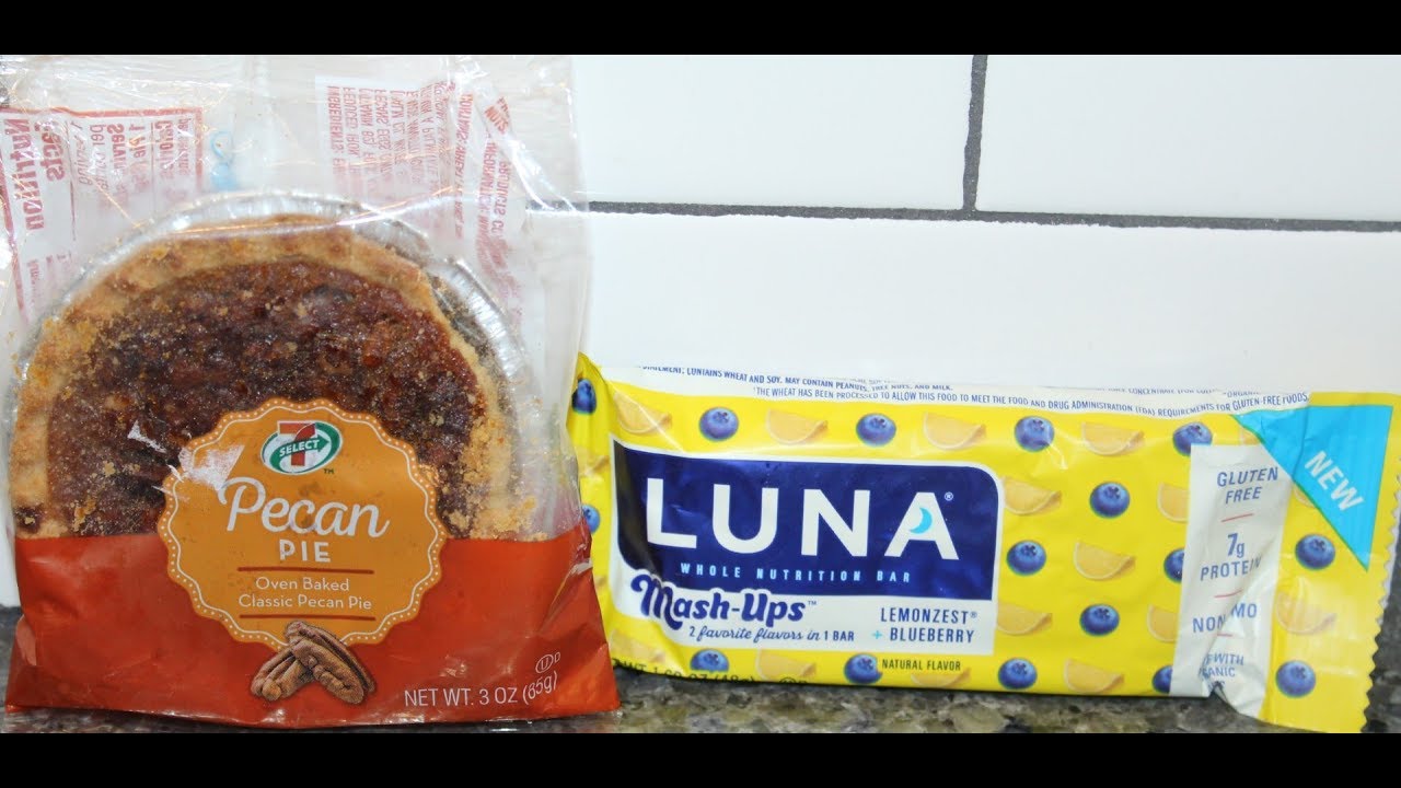 7-Eleven 7-Select Pecan Pie & Luna Mash-Ups Lemonzest + Blueberry Nutrition Bar Review