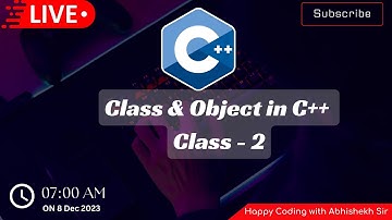 2.2 Class and object in C++ | Happy Coding | C++ by Abhishek Ranjan