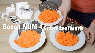 Bosch MUM 4 Schnitzelwerk | Schnitzelwerk Challenge | Welche Veggi-Scheibe wofür? #boschmum
