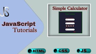 Details Create a simple calculator using HTML, CSS & javascript | js project | mini projects News