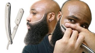 How To Use A Straight Edge Razor The Right Way | Beard Line Up | Parker SR1