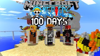 I Survived 100 Days in ONE PIECE Minecraft Mod