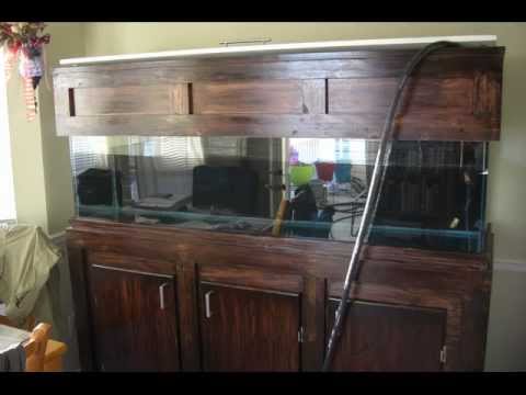 Build your own CUSTOM 125 gallon fish tank stand and hood 