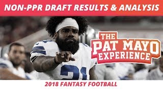 2018 Fantasy Football — Non PPR Draft Recap, Analysis, ADP, Sleepers