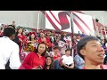 Supporters of South Korea at the AFC Asian Cup UAE 2019, video interrupted by a security person