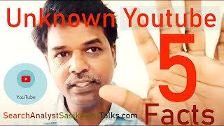 5 Unknown/Known facts about YOU.. YOUTUBE VIDEOS. (Tamil) Search Analyst Sasikumar Talks