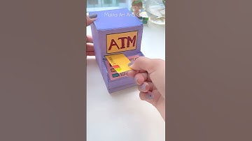 DIY Easy ATM Machine #shorts #art #youtubeshorts