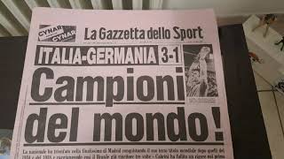 1982 campioni del mondo Gazzetta dello sport varie pubblicità #calcio #1982  #gazzettadellosport