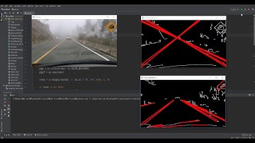 OpenCV Hough Line Transform Test