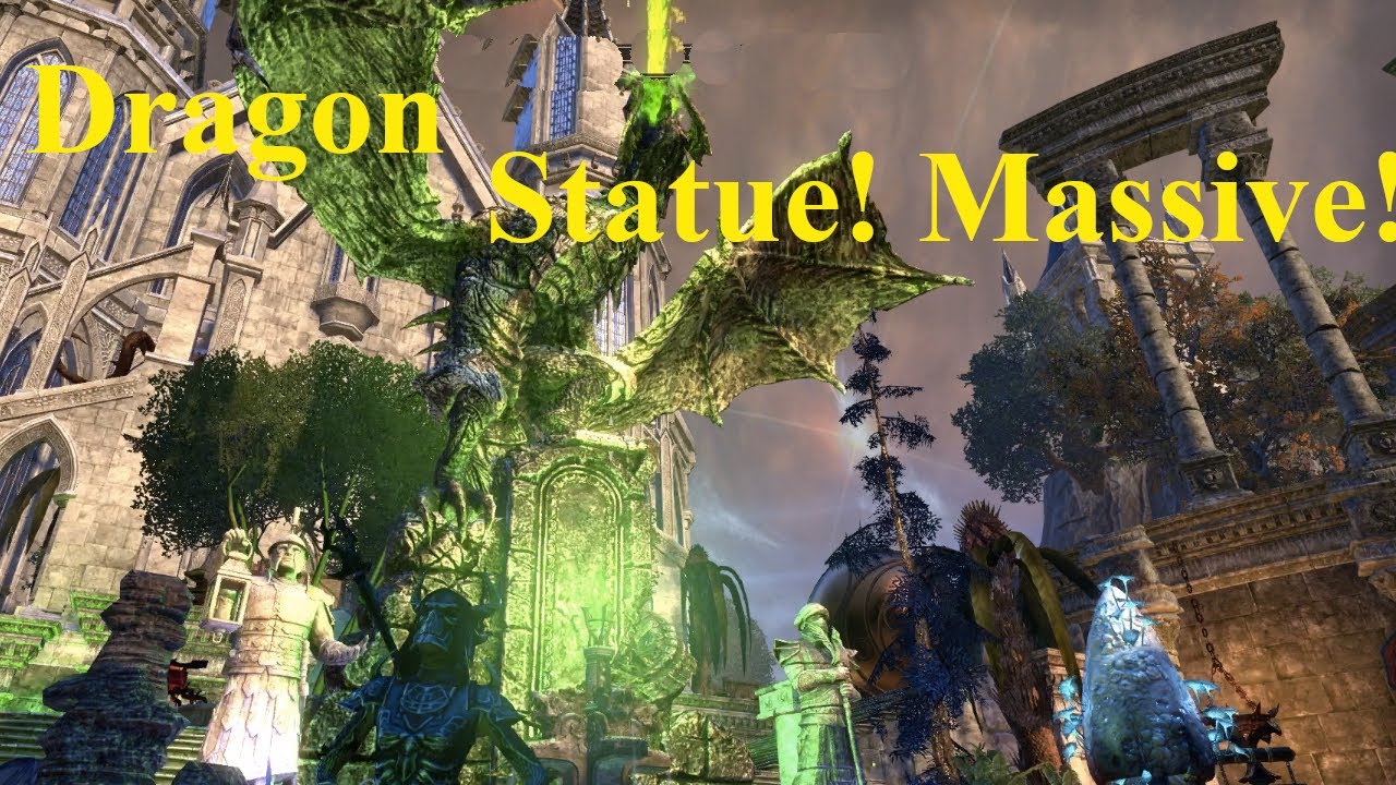 ESO Massive Dragon Statue! See it Before you buy it! YouTube