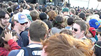 Crowd surfer chica @ Outside Lands 2011