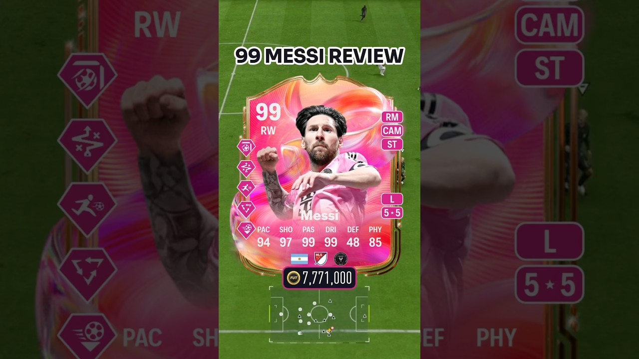 Обзор 99 Futties Месси 🇦🇷💗 Он лучший игрок в FC25? 
