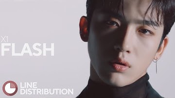 X1 (엑스원) - FLASH | Line Distribution