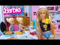Barbie Ken Doll Family Morning Cleaning Routine And Yard Sale