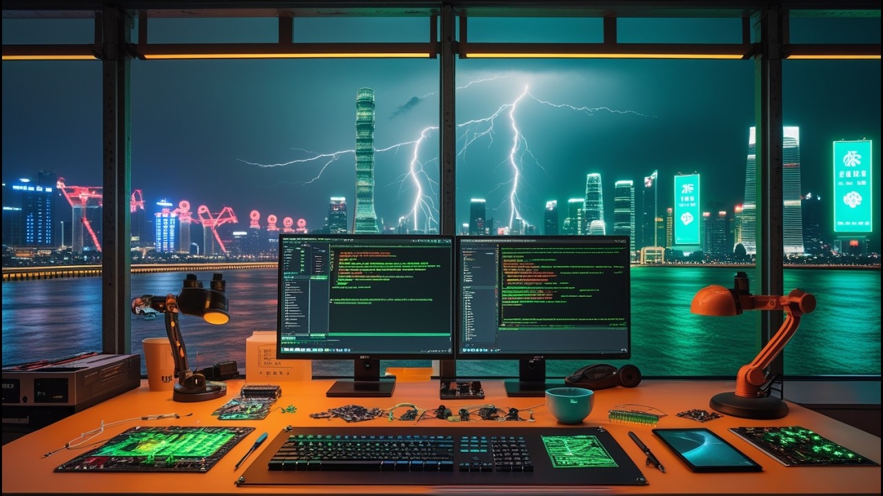 Shenzhen Nanshan Overclock 🏙️ Night Server Room | Backend & Cyber Security 29min