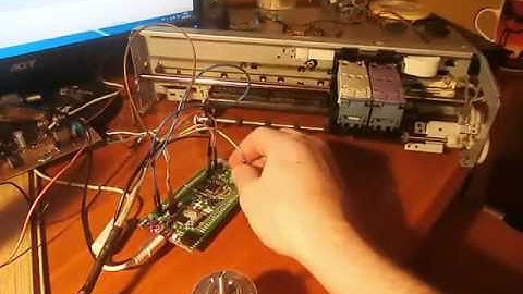 Stm32f control printer servo motor using rotary encoder and easy driver