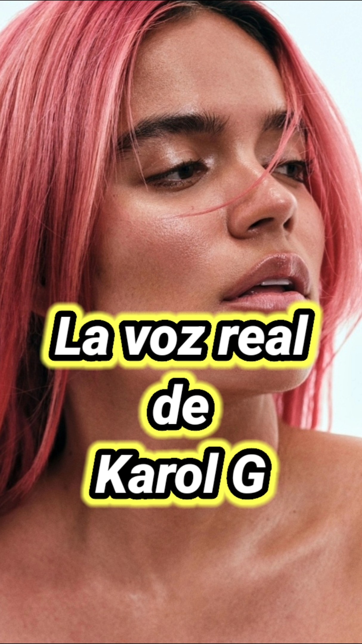 La voz real de Karol G. #karolg