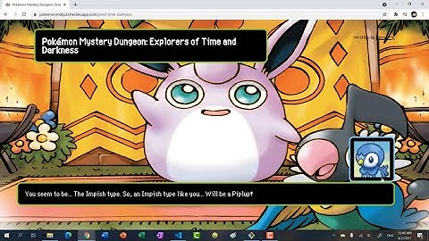 Pokémon Mystery Dungeon: Explorers of Time/Darkness Quiz Demo (HTML, CSS, JavaScript, Python, Flask)