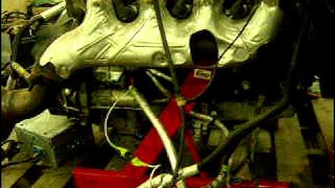 second video 4.8L LS1 Vortec engine running on stand no exhaust 2007 express wiht cats