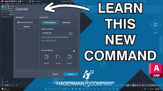 Block Convert Command in AutoCAD
