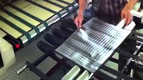 SFB1020 Full  auto Cylinder Screen Printer with Wicket dryer停回转带千层架