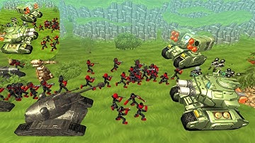 Stickman Tank Battle Simulator Walkthrough Part 1 Android Gameplay HD