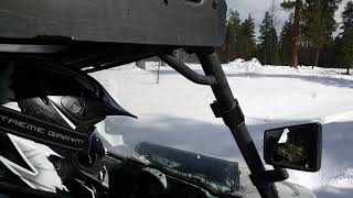 Odes Dominator X4 800 ccs 2015 blasting through the snow!