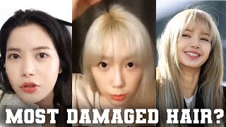 The Most DAMAGED Hair in Kpop (bleaching, dyeing, breakage & more)