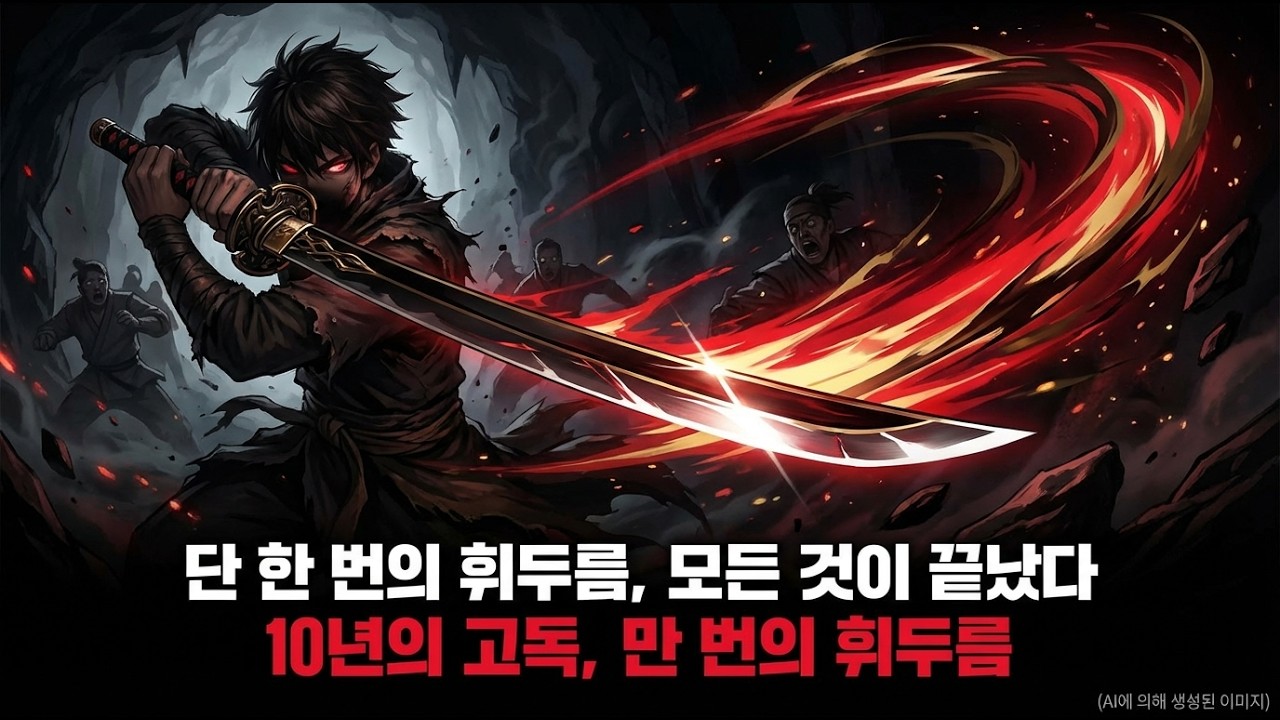 10년간 동굴에 갇혀 하루 만 번 검을 휘두른 소년, 세상에 나오자 단 한 검으로 영웅을 압도하다.   #무협 #동굴수련 #만번수련 #천재소년 #일검필살 #성장서사